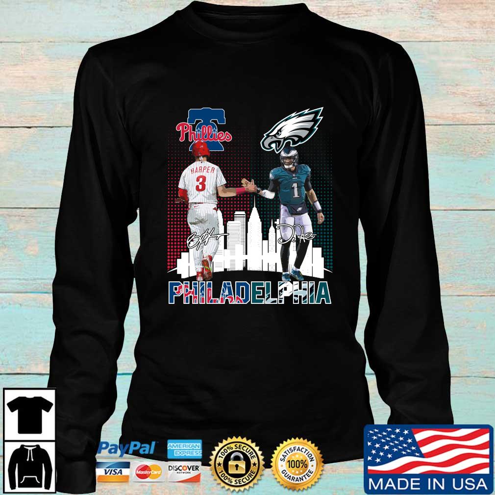 Hot Philadelphia Sports Philadelphia Phillies And Philadelphia Eagles  Signatures shirt, hoodie, sweater, long sleeve and tank top