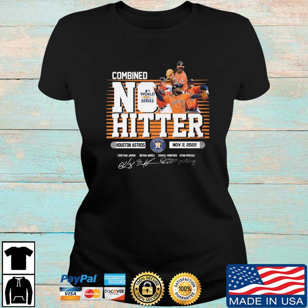 Houston Astros 2022 World Series Combined No Hitter Signatures shirt,  hoodie, sweater, long sleeve and tank top