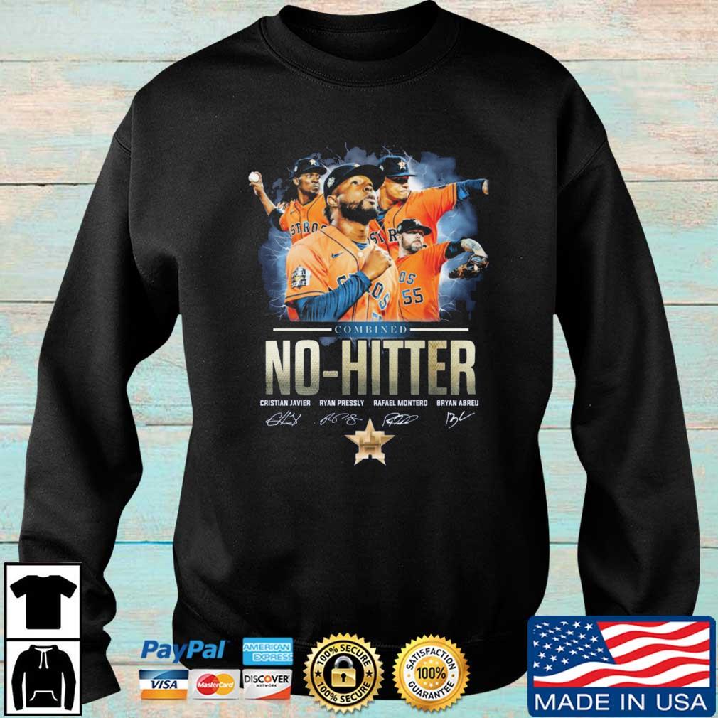 Official Houston astros 2022 Combined No Hitter signatures shirt