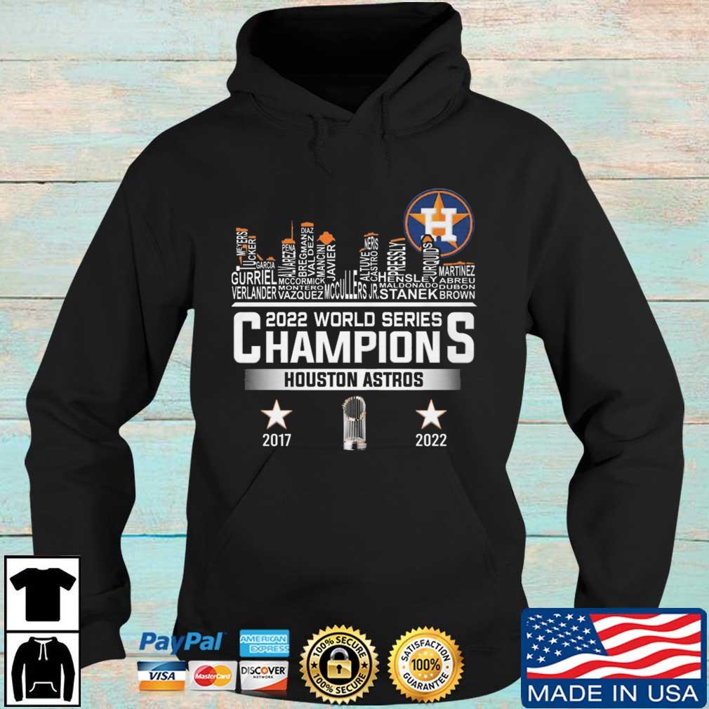 Astros World Series T-Shirt Skyline Typography Champions 2022