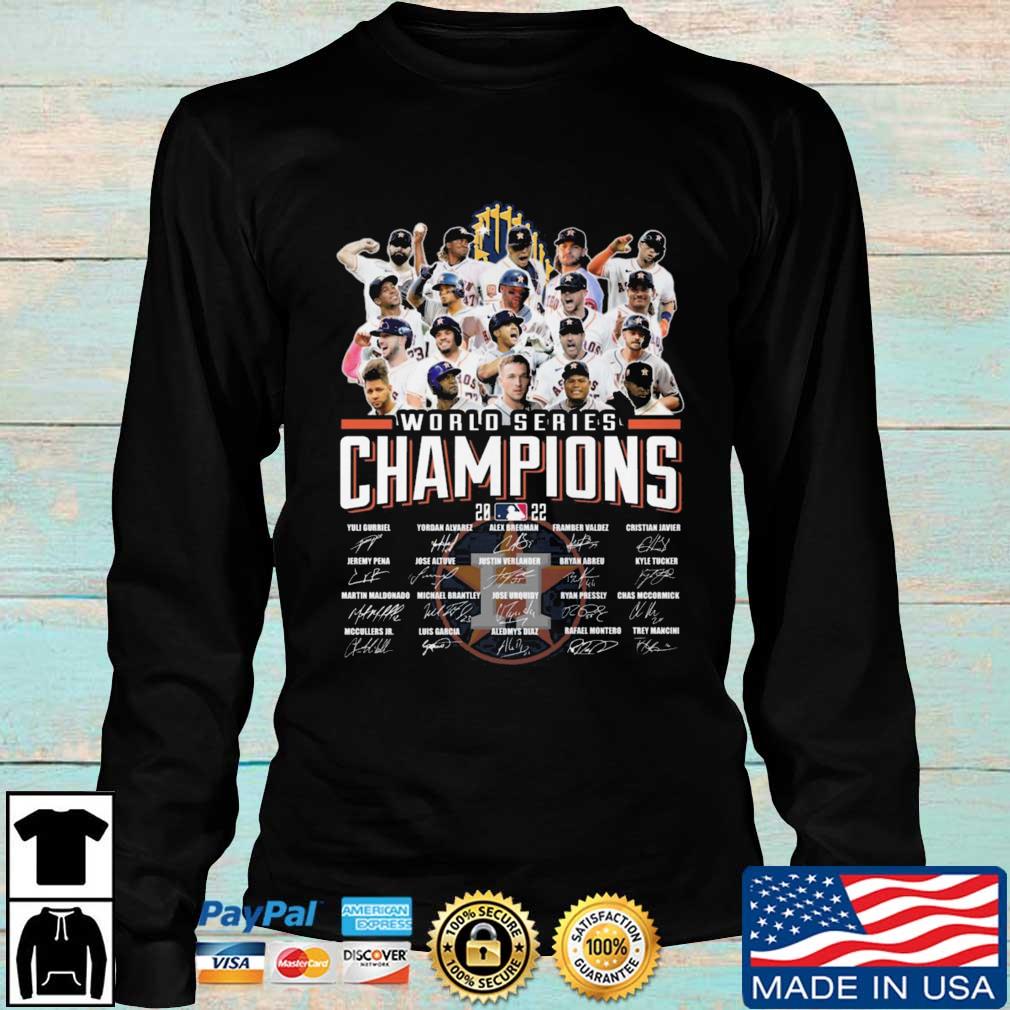Houston Astros Player Names 2022 World Series Champions Signatures shirt,  hoodie, sweater, long sleeve and tank top