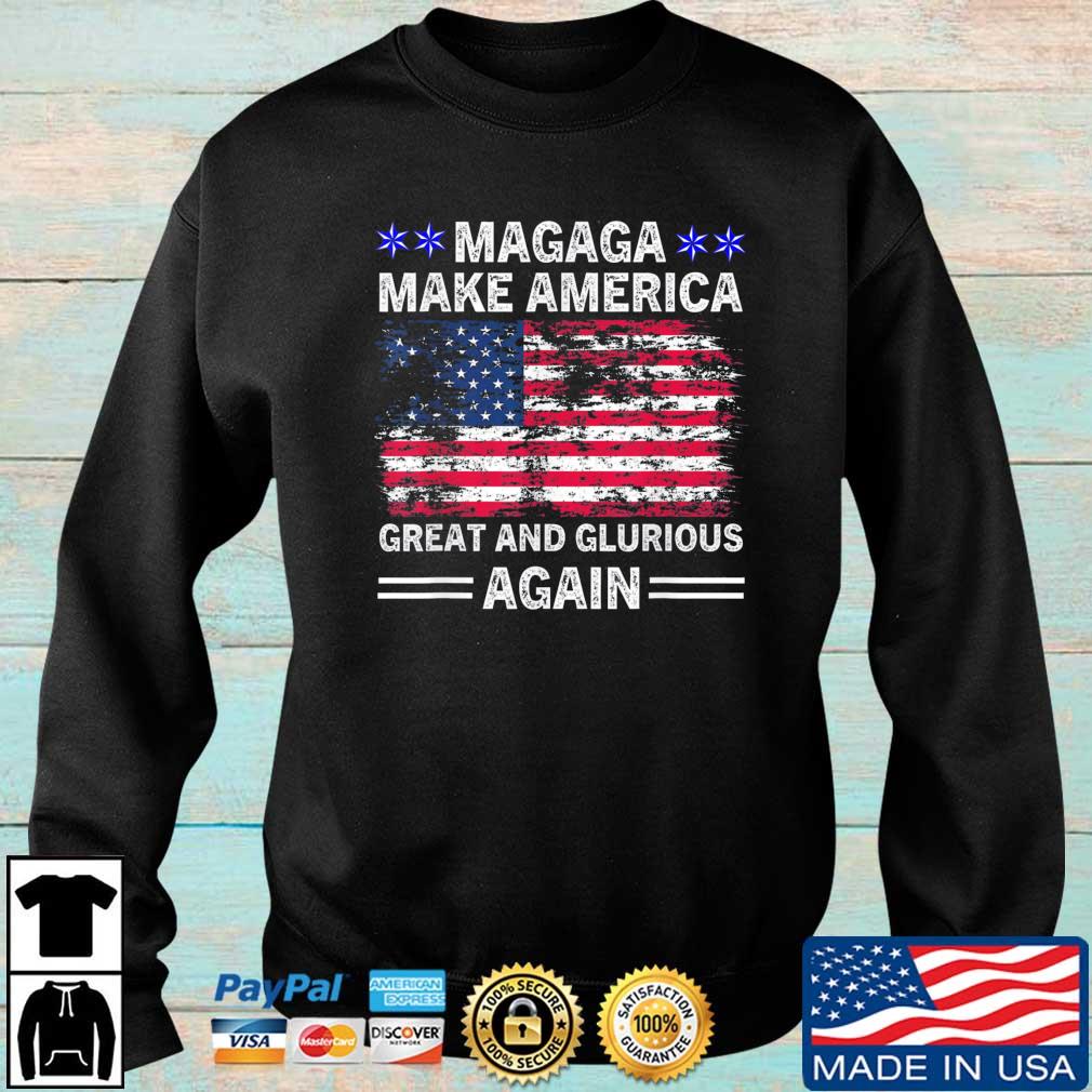 Magaga Make America Great and Glorious Again Trump 2024 Us Flag shirt