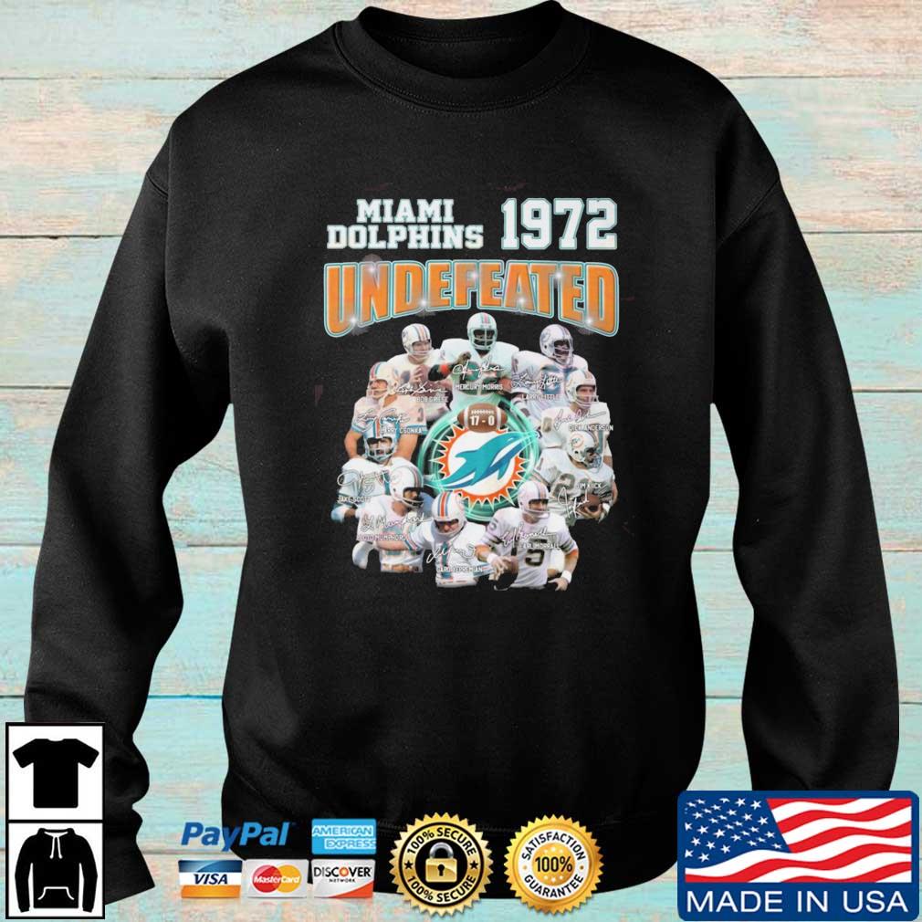 Miami Dolphins 1972 Undefeated Signatures shirt