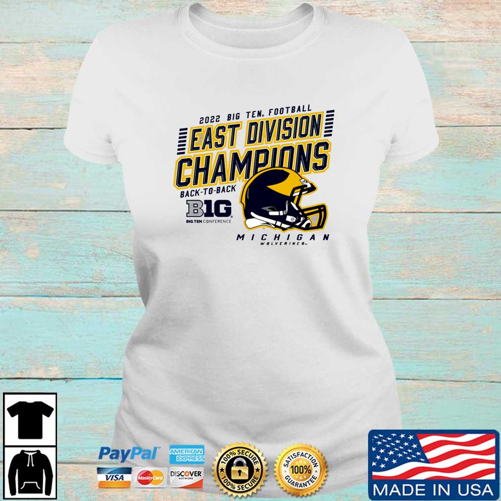 Michigan 2022 Football Big Ten East Division Champions Unisex T-Shirt -  REVER LAVIE
