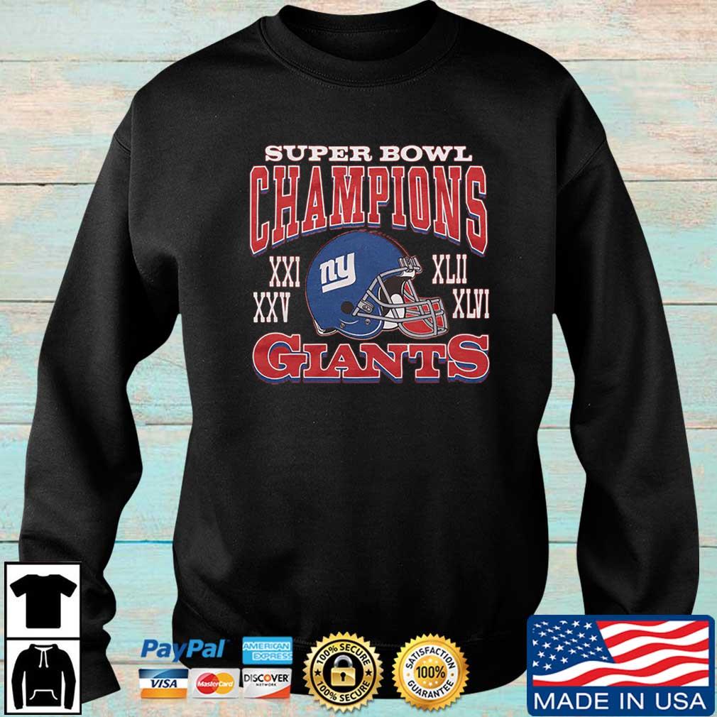 New York Giants Football Established 1925 4x Super Bowl Champions shirt,  hoodie, sweater, long sleeve and tank top