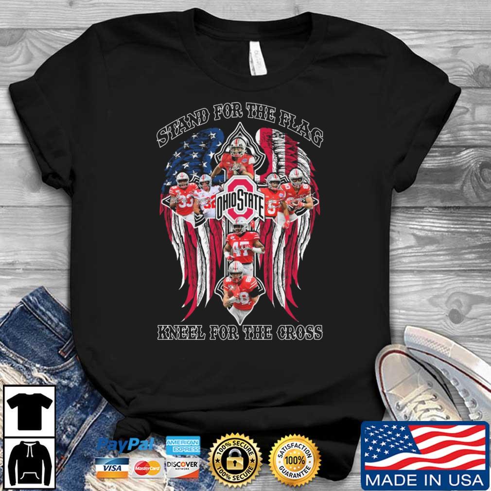 Ohio State Buckeyes Stand For The Flag Kneel For The Cross Signatures shirt