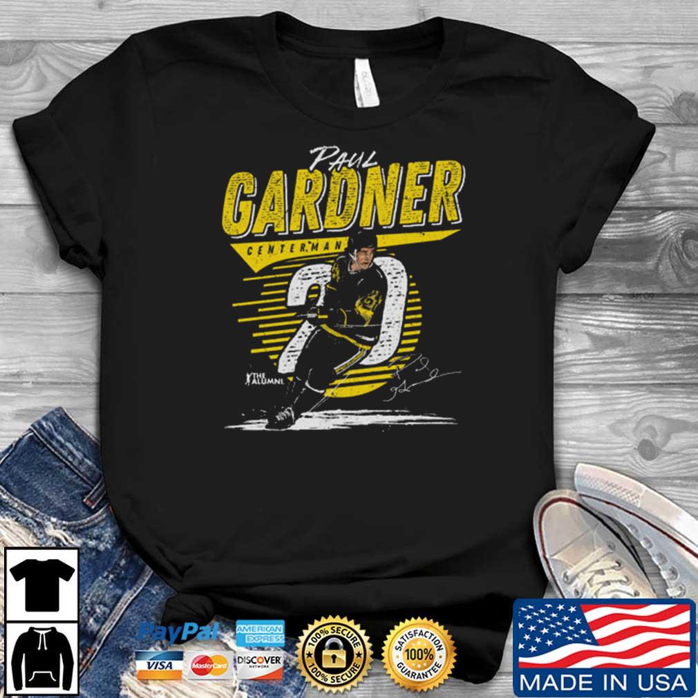 Paul Gardner Pittsburgh Penguins Comet Signature shirt