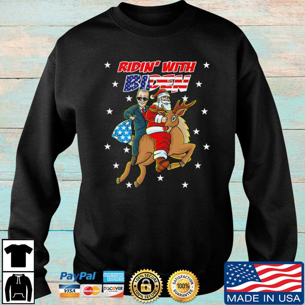 Ridin' With Biden Christmas Joe Biden Santa Democratic Party sweater