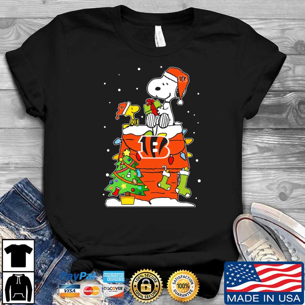 Merry Christmas Season Cincinnati Bengals Snoopy 3D Hoodie Cute