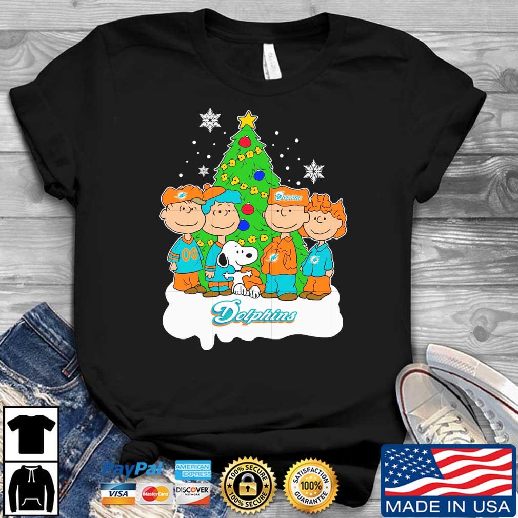 Snoopy The Peanuts Miami Dolphins Christmas 2022 Sweater