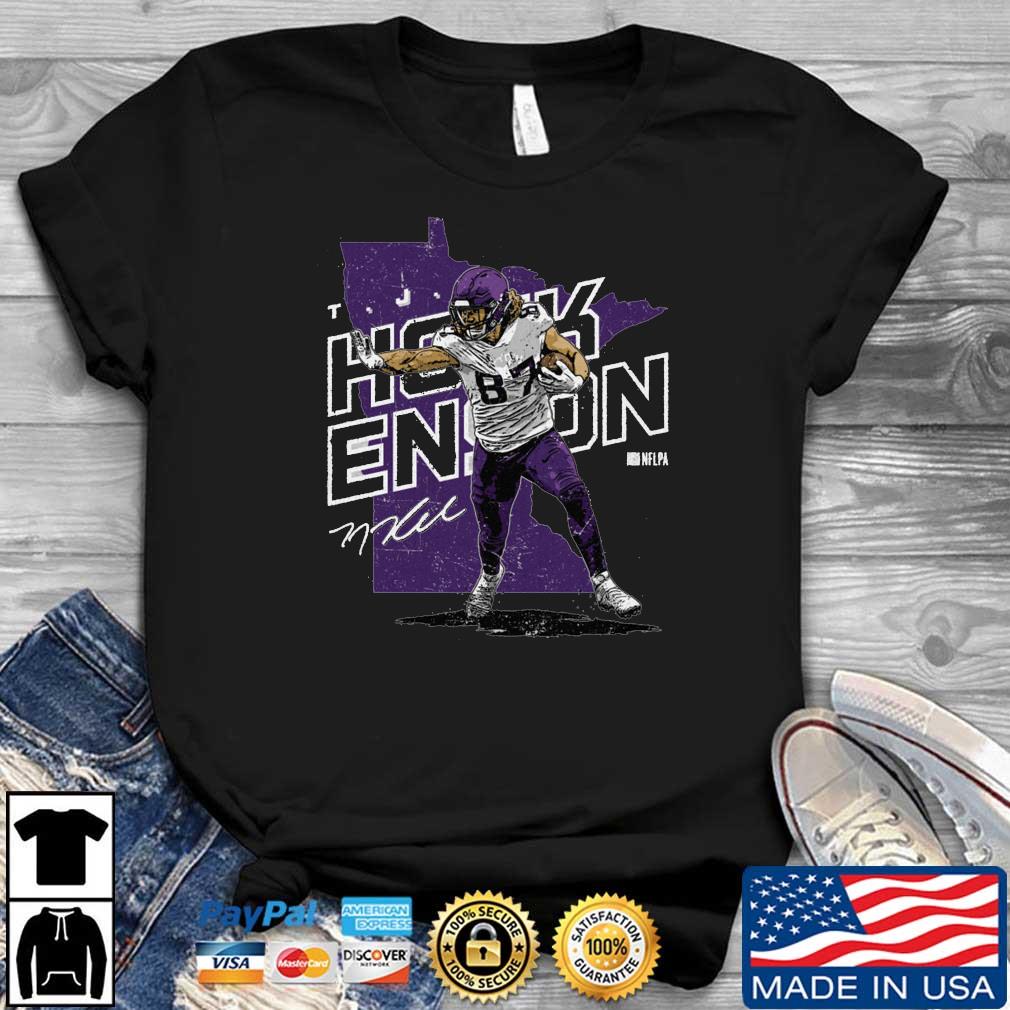 T.J. Hockenson Minnesota Vikings Minnesota Player Map shirt