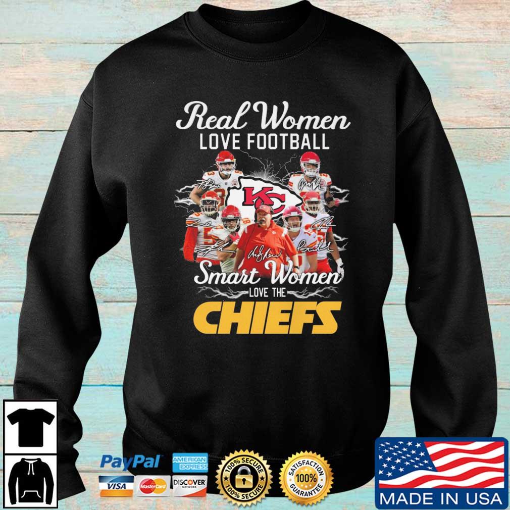 The Kansas City Chiefs Real Women Love Football Smart Women Love The Chiefs Signatures shirt