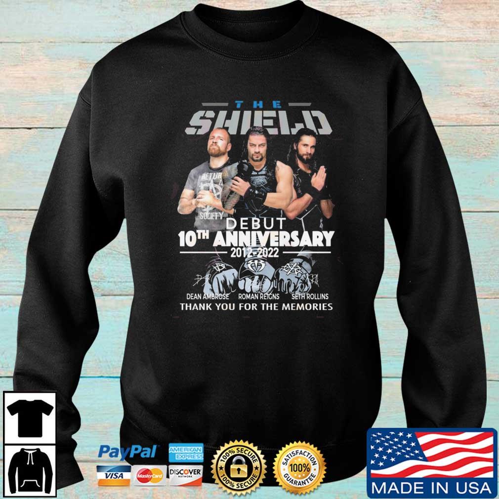 The Shield Debut 10th Anniversary 2012-2022 Thank You For The Memories Shirt