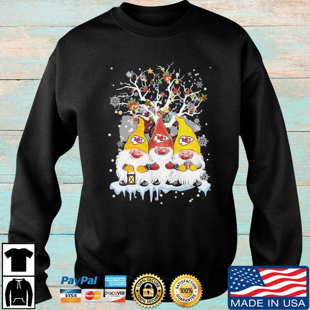 Three Gnomes Kansas City Chiefs Light Christmas sweatshirt