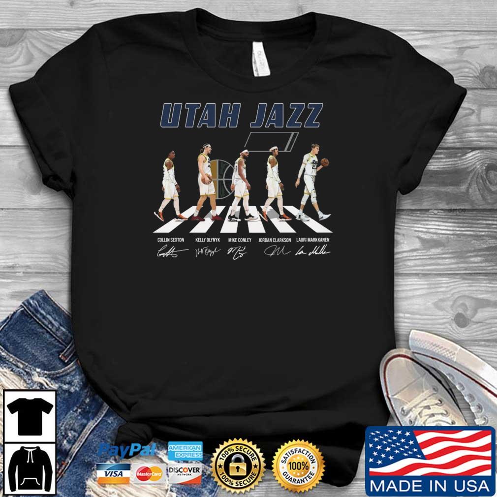 Utah Jazz Team Basketball Abbey Road Signatures Shirt