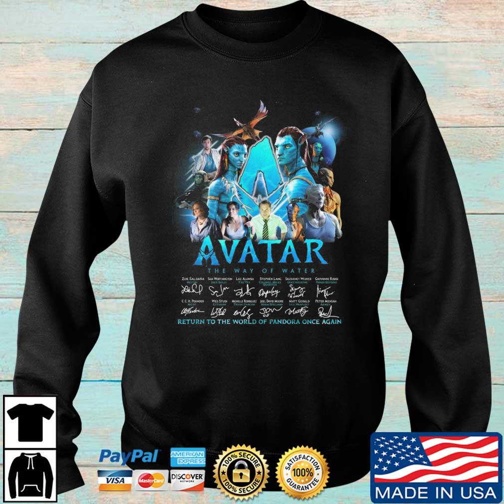 Avatar The Way Of Water Return To The World Of Pandora Once Again Signatures shirt