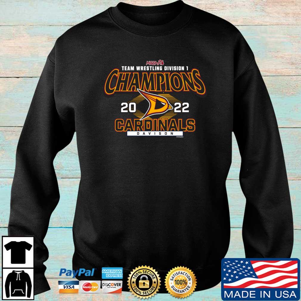 Davison Cardinals 2022 MHSAA Team Wrestling Division 1 Champions shirt