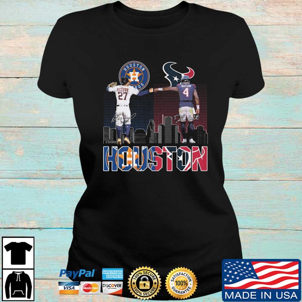 Official José Altuve Deshaun Watson Signatures Houston Astros Houston  Texans Shirt, hoodie, sweater, longsleeve t-shirt