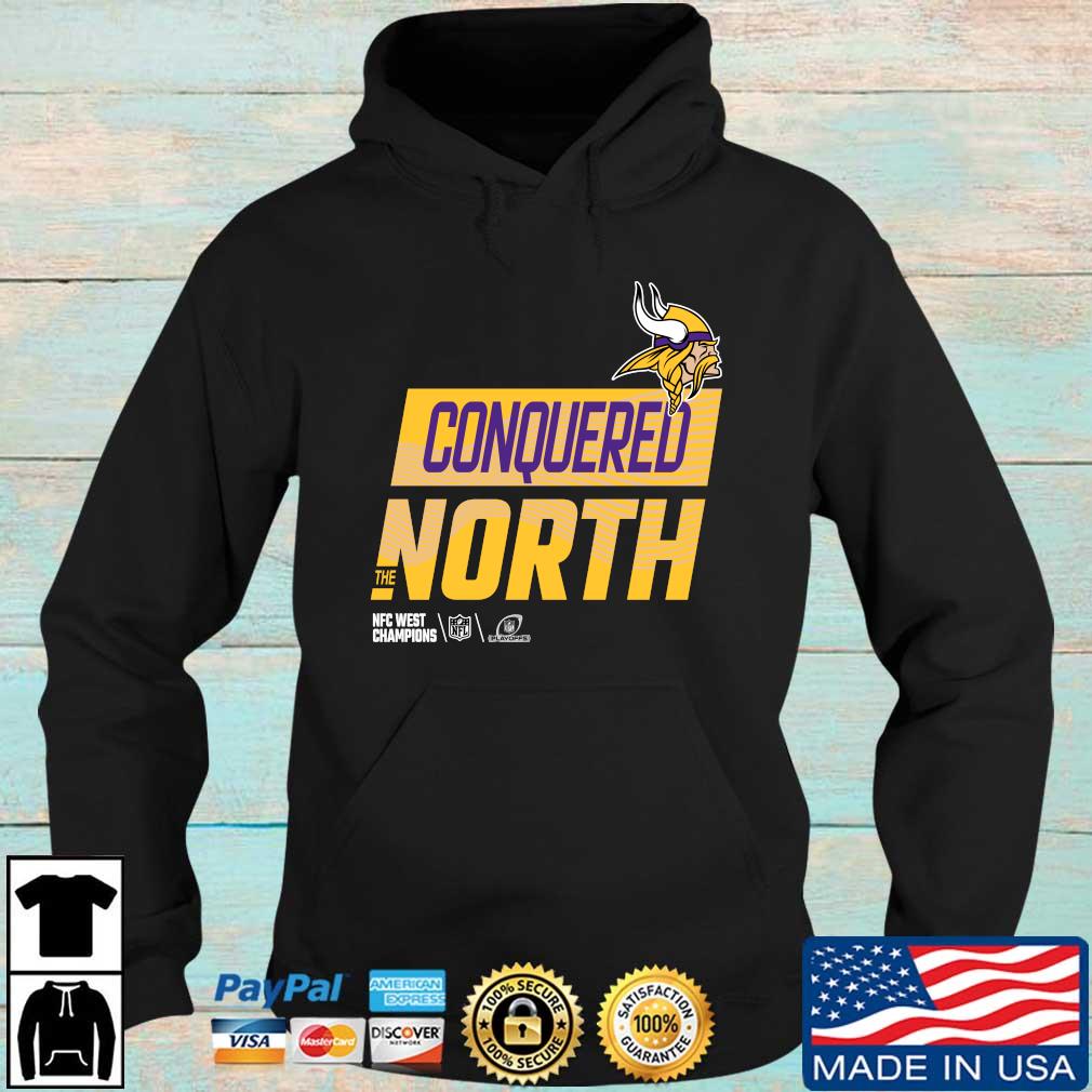Minnesota Vikings Conquered The North NFC West Champions 2022 sweater Hoodie den