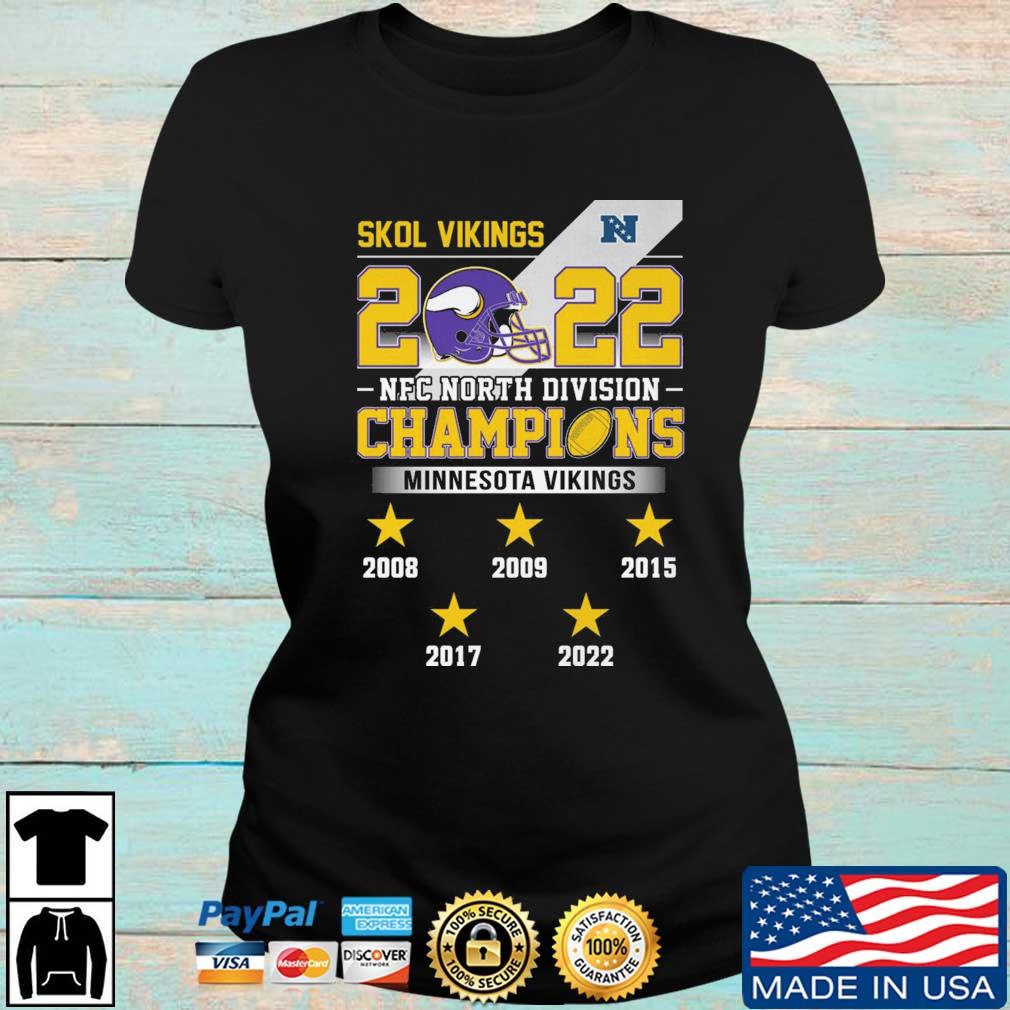 NFC North Division 2022 SKOL Champions Minnesota Vikings Unisex T-Shirt -  REVER LAVIE