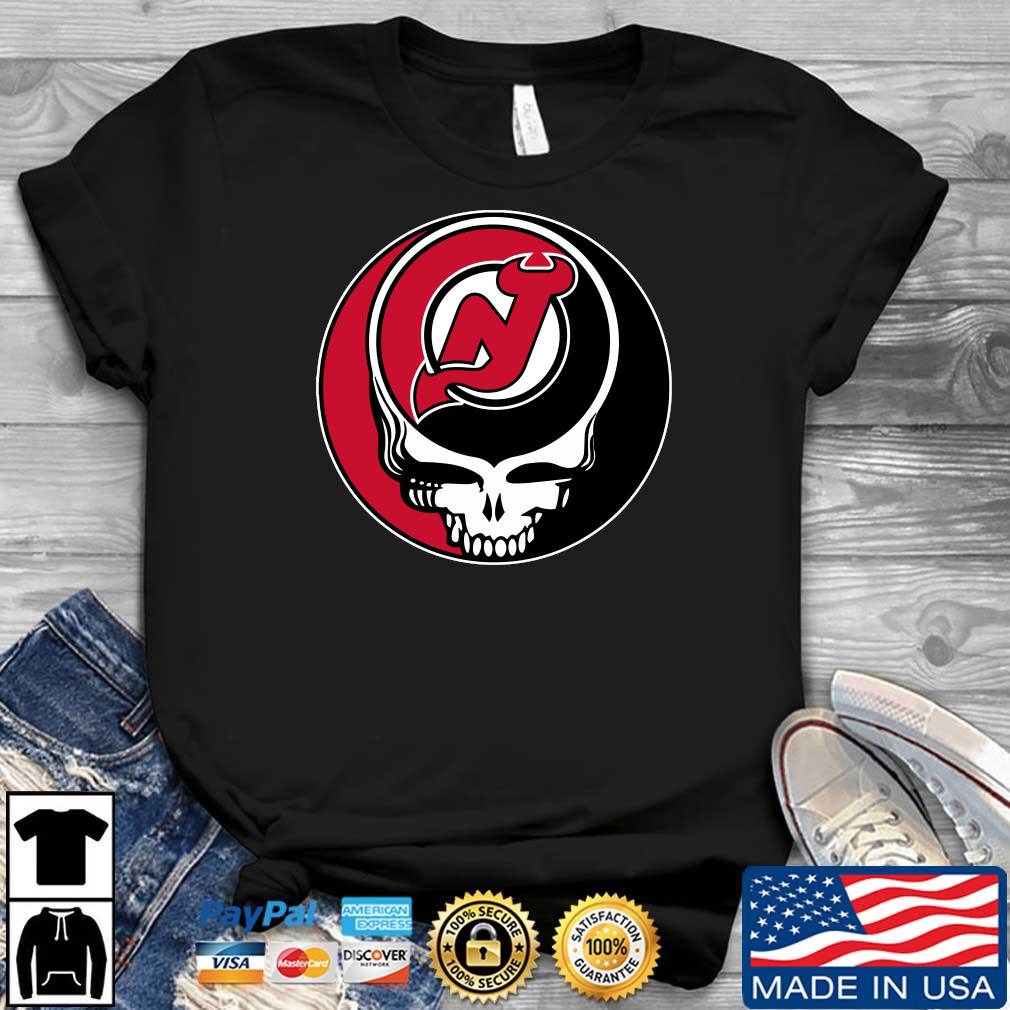 Official New Jersey Devils Grateful Dead Steal Your Face Hockey Nhl Shirt,Sweater,  Hoodie, And Long Sleeved, Ladies, Tank Top