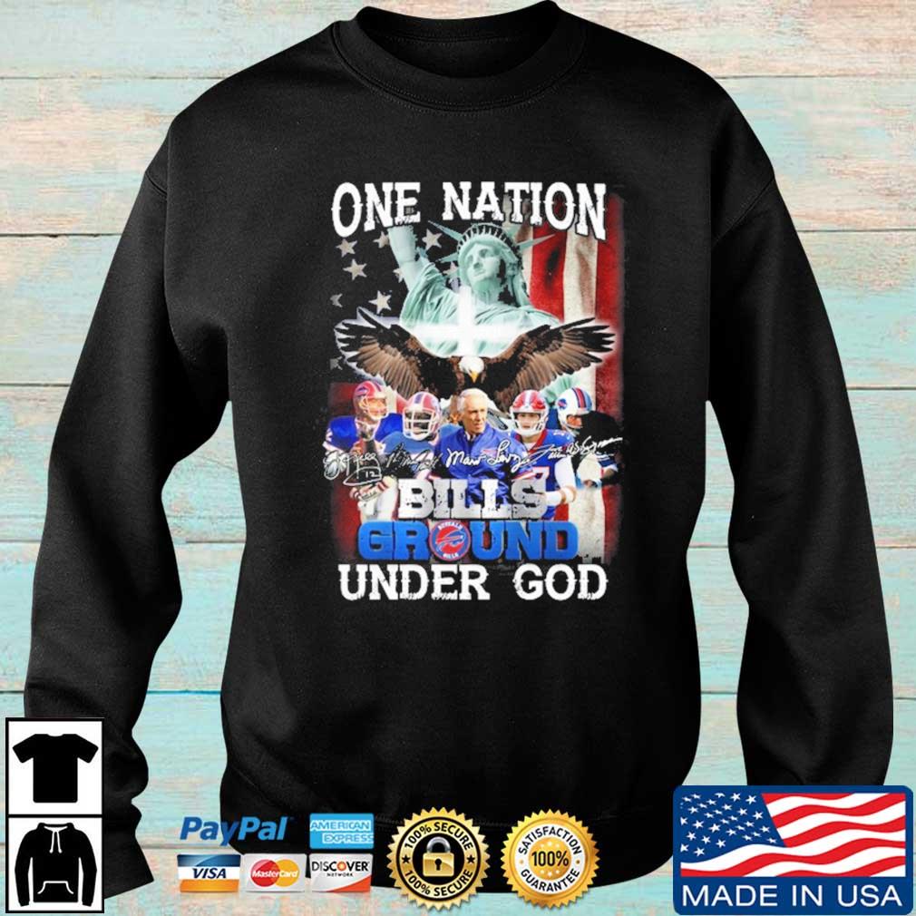 One nation Bulls Ground Under god signatures shirt