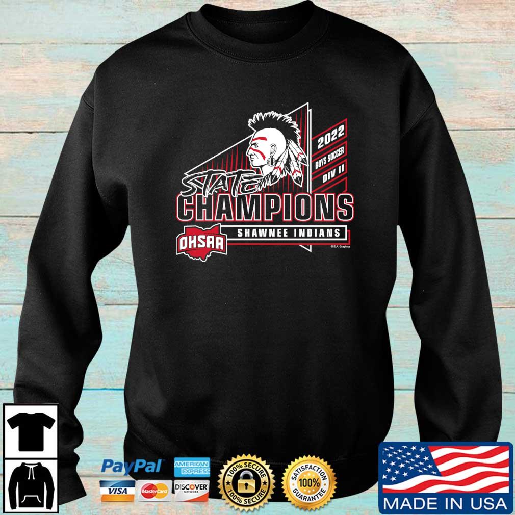 Shawnee Indians 2022 OHSAA Boys Soccer Division II State Champions shirt