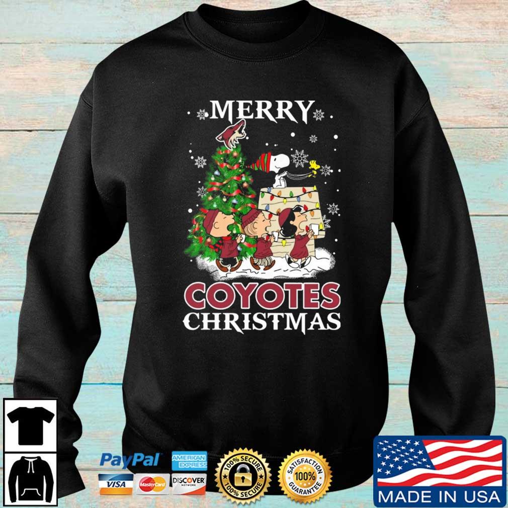 Snoopy And Friends Arizona Coyotes Merry Christmas sweatshirt