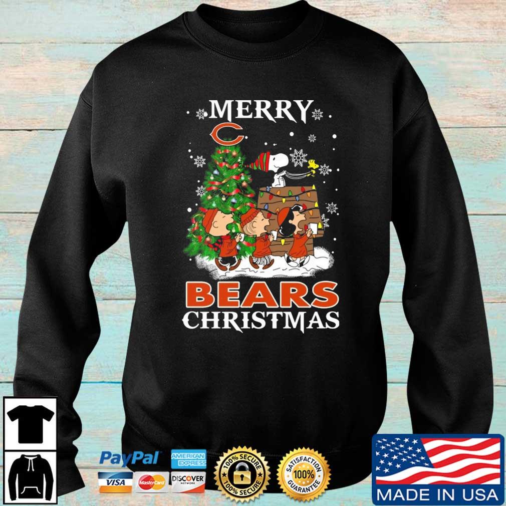 Snoopy And Friends Chicago Bears Merry Christmas sweatshirt