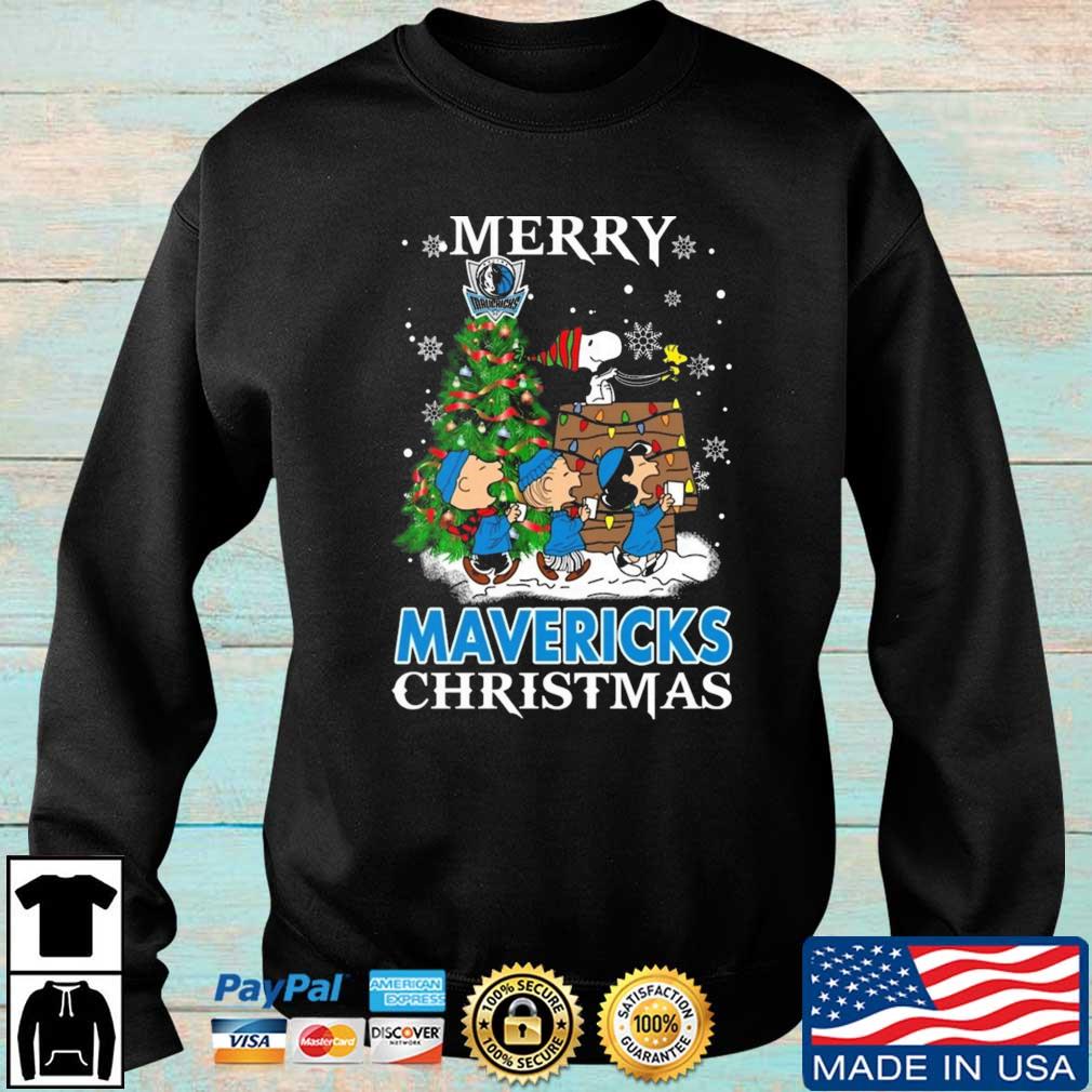 Snoopy And Friends Dallas Mavericks Merry Christmas sweatshirt