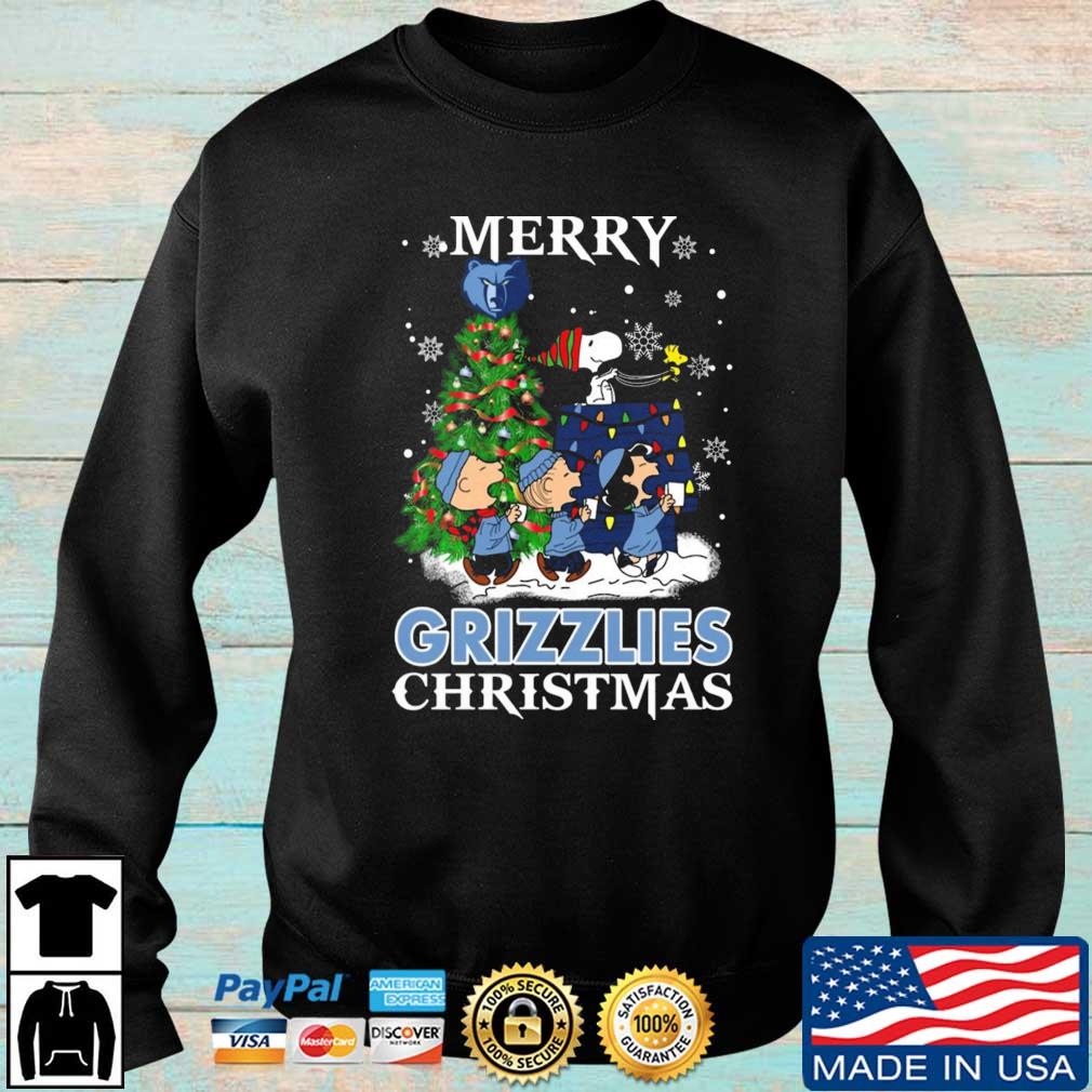 Snoopy And Friends Memphis Grizzlies Merry Christmas sweatshirt
