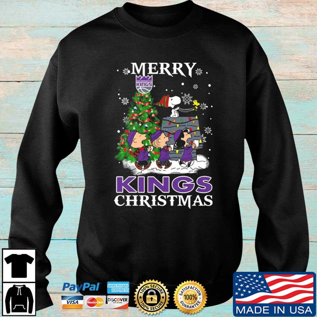 Snoopy And Friends Sacramento Kings Merry Christmas sweatshirt