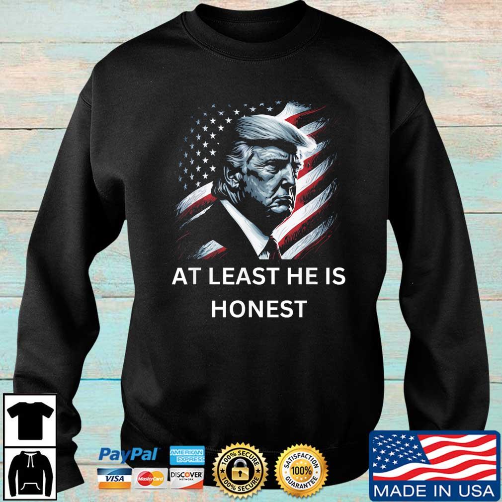 At Least He is Honest America Flag Take Trump Back Election shirt