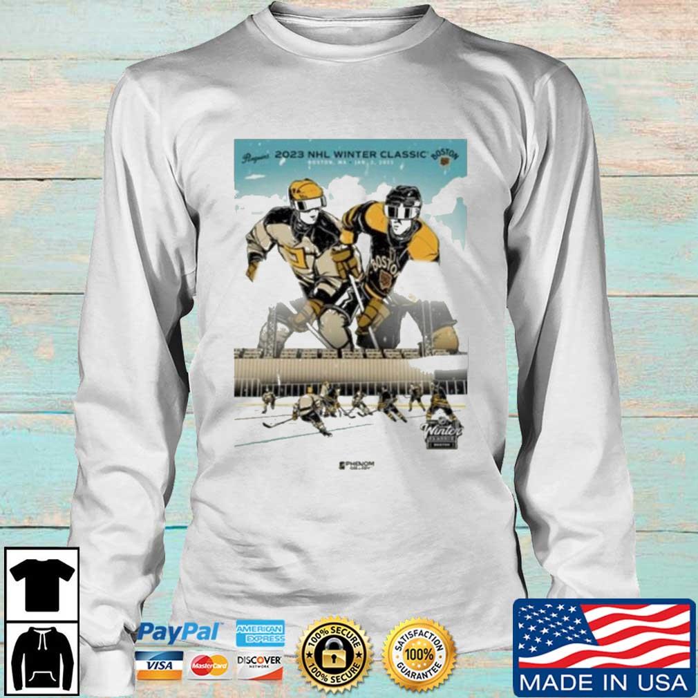Boston Bruins And Penguins 2023 NHL Winter Shirt
