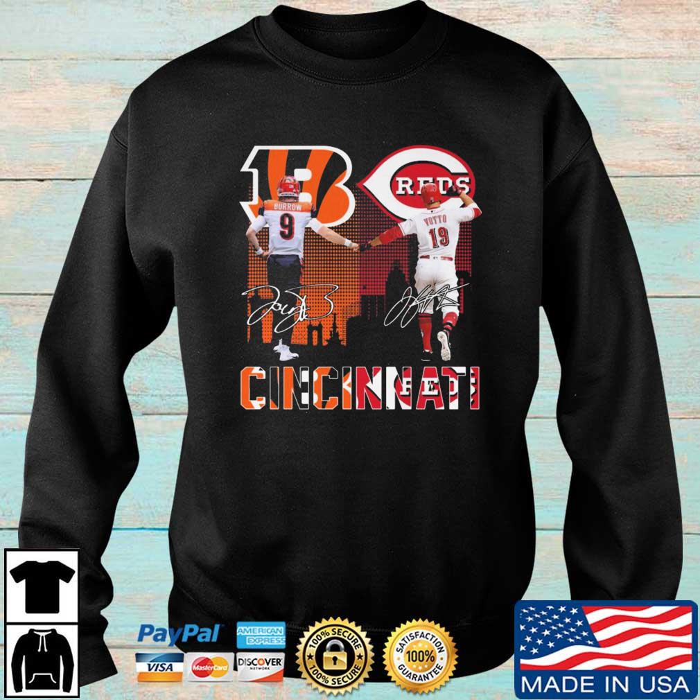 Cincinnati Sports Burrow And Votto Signatures shirt