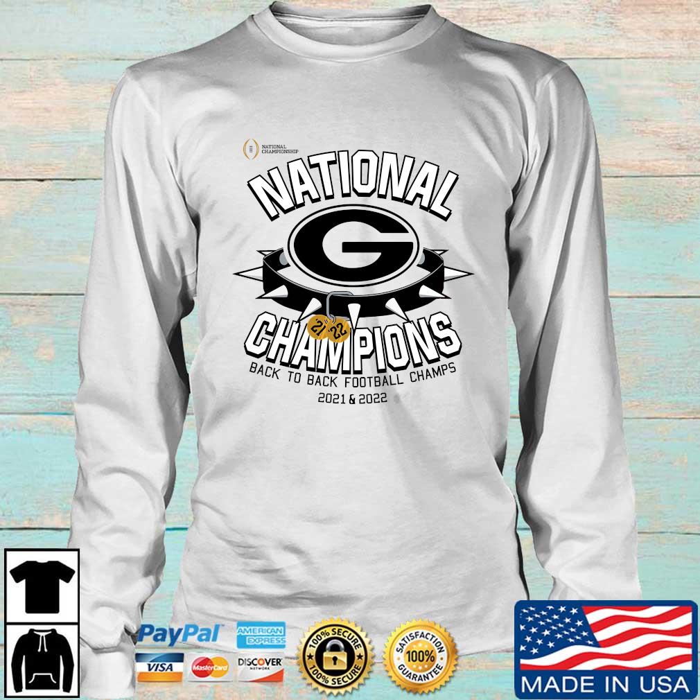 Georgia Bulldogs Win Craft Back To Back College Football Playoff National Champions  State Shirt, hoodie, sweater, long sleeve and tank top