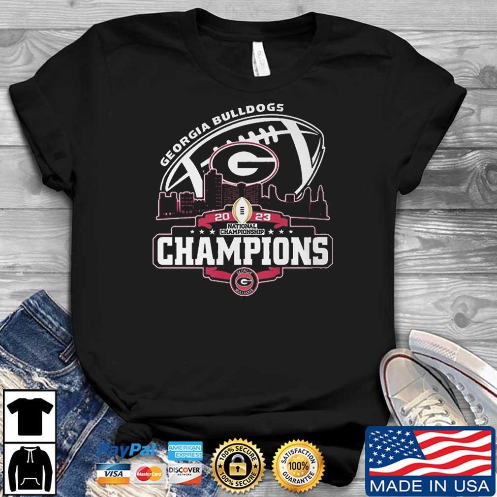 Georgia Bulldogs Skyline 2023 National Championship Champions