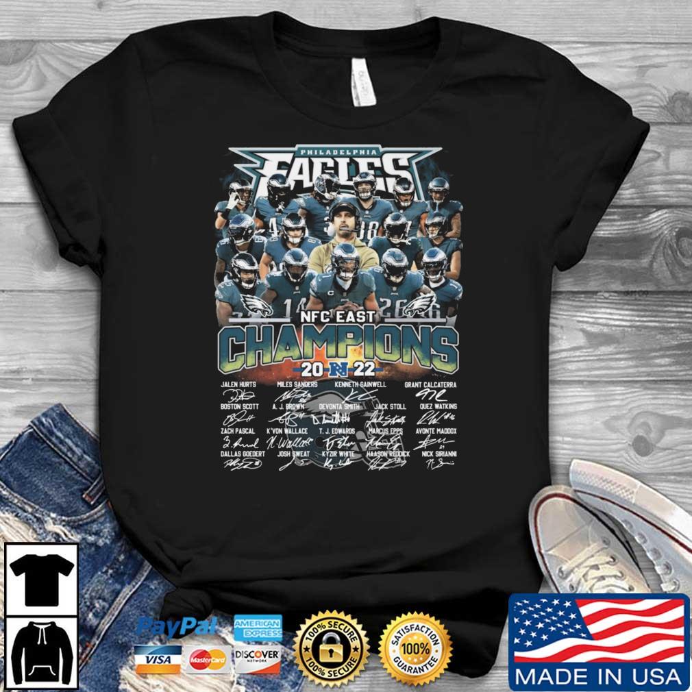 Philadelphia eagles conquered the east 2022 NFC east champions shirt,  hoodie, sweater, long sleeve and tank top