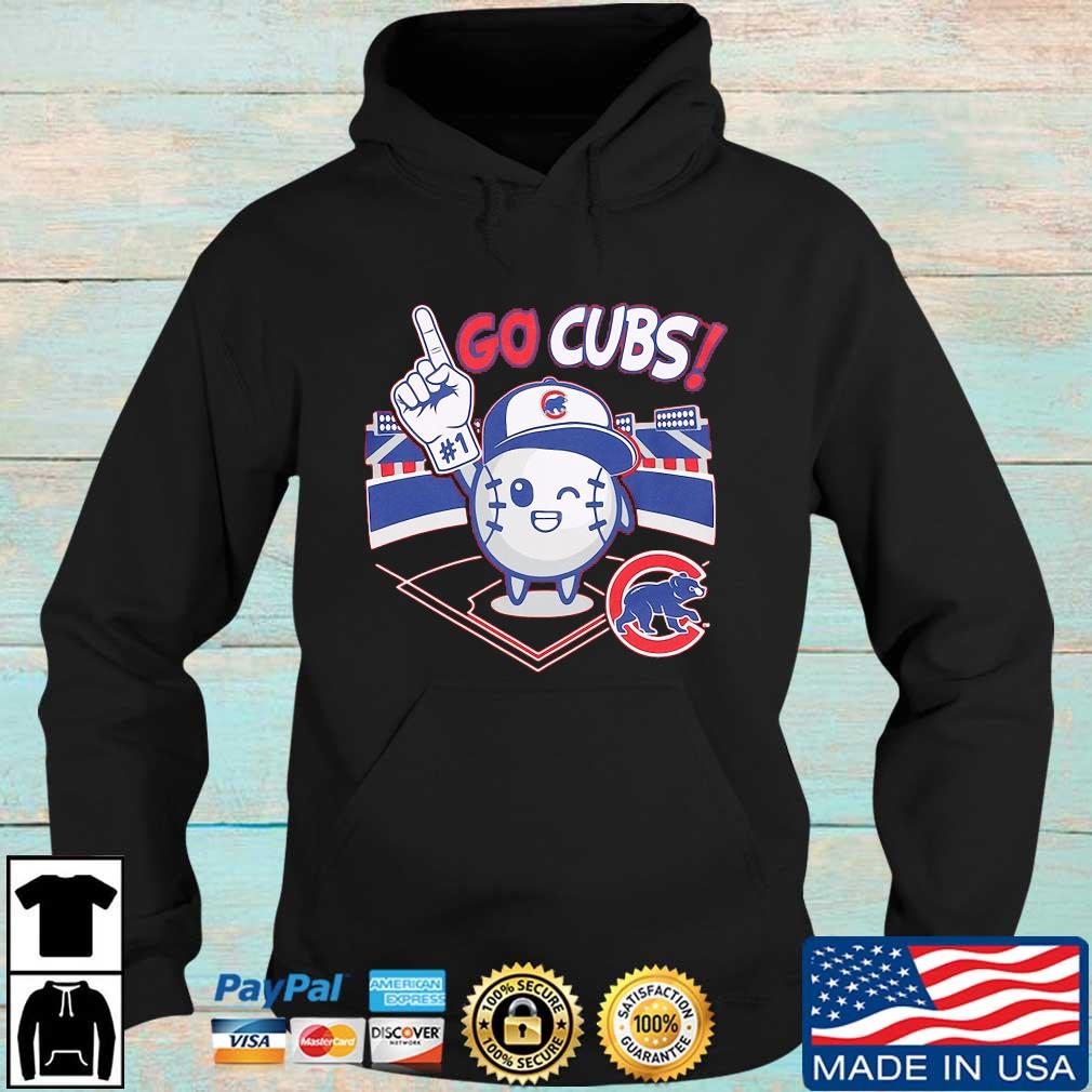 Preschool Chicago Cubs Red Ball Boy Go Cubs Shirt