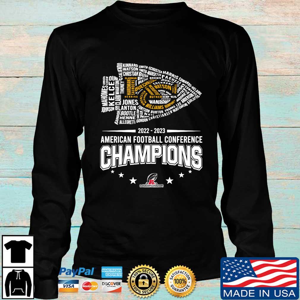 Kansas City Chiefs 2022-2023 American Football Conference Champions shirt,  hoodie, sweater, long sleeve and tank top