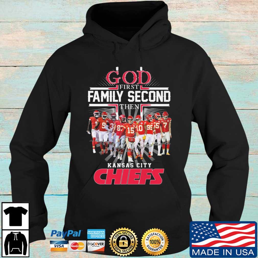 Kansas City Chiefs NFL Personalized God First Family Second Baseball Jersey  - Growkoc
