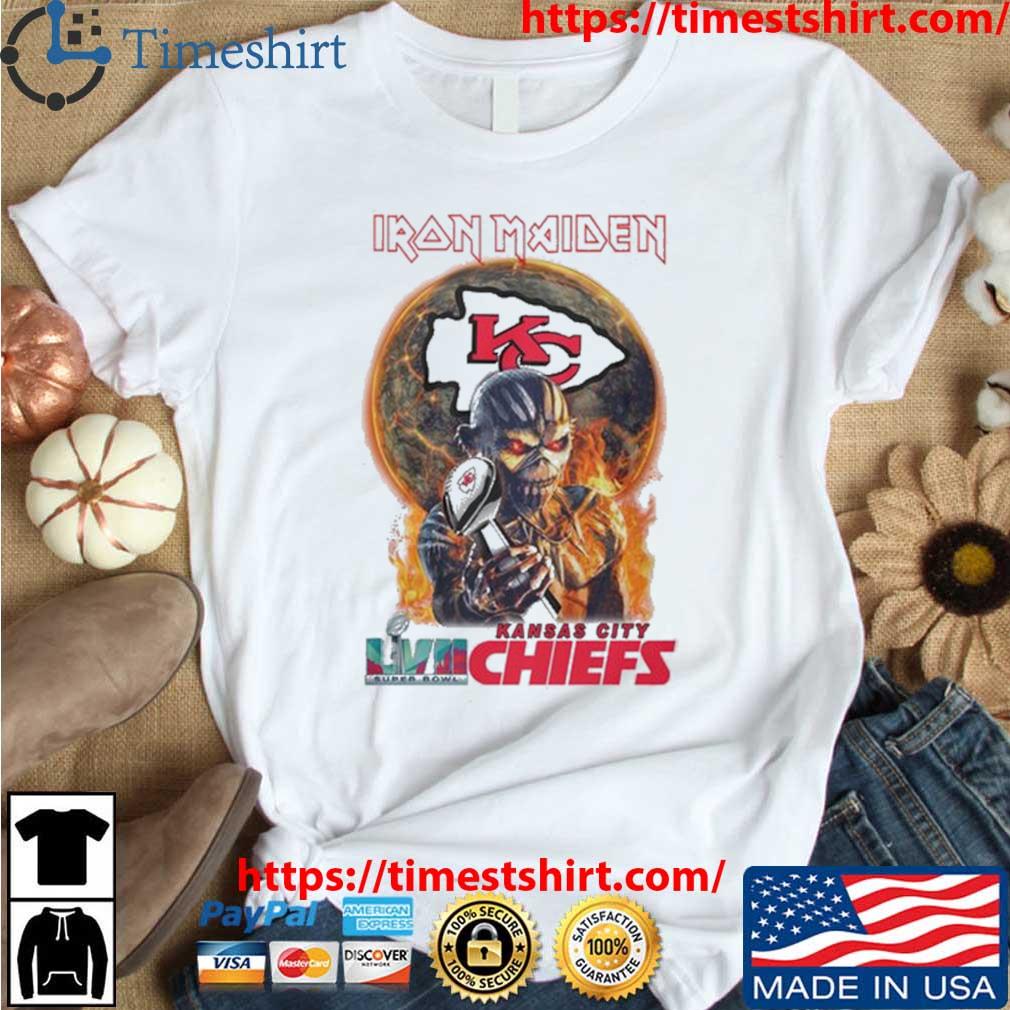 Iron Maiden Kansas City Chiefs LVII Super Bowl Champions shirt