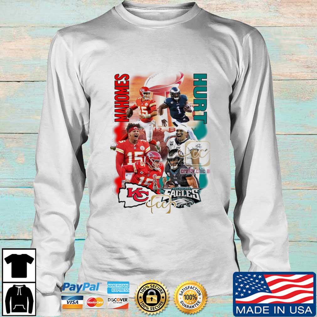 Chiefs vs Eagles Super Bowl Shirt Patrick Mahomes vs Jalen Hurts shirt,  hoodie, sweater, long sleeve and tank top