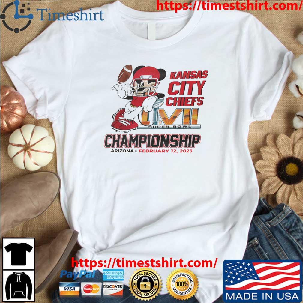 Mickey Mouse Kansas City Chiefs Super Bowl LVII Championship 2023 shirt