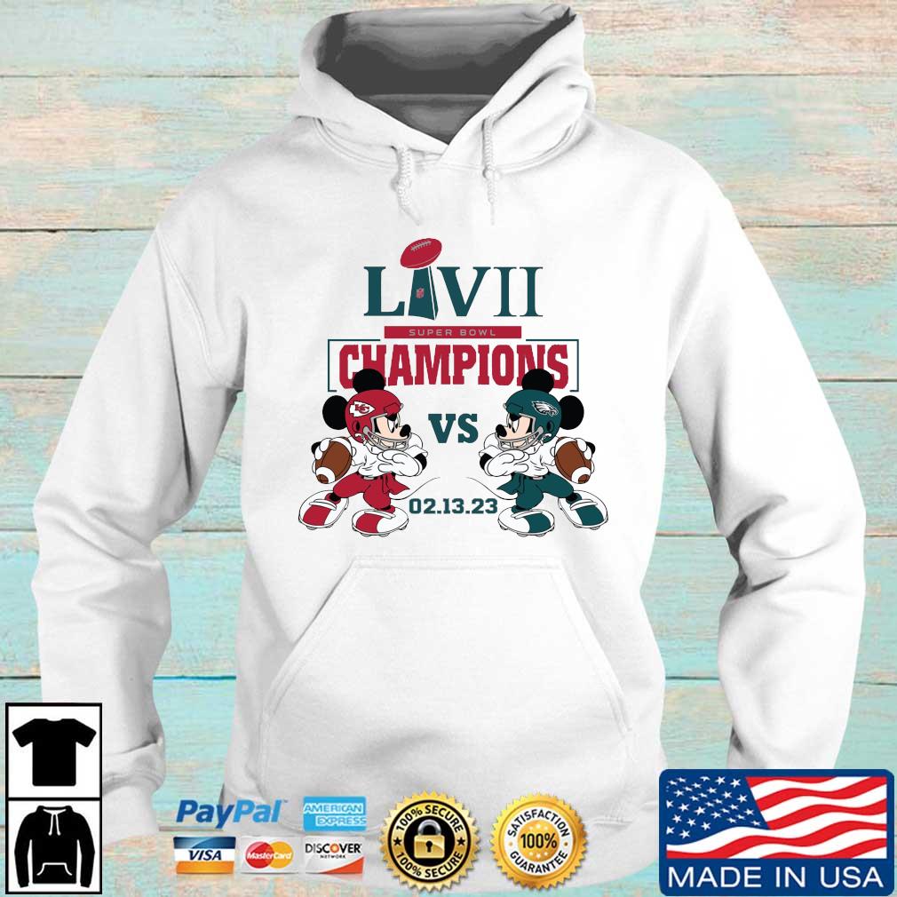 The Philadelphia Eagles Mickey Mouse 2023 Super Bowl LVII Champions shirt,  hoodie, sweater and long sleeve