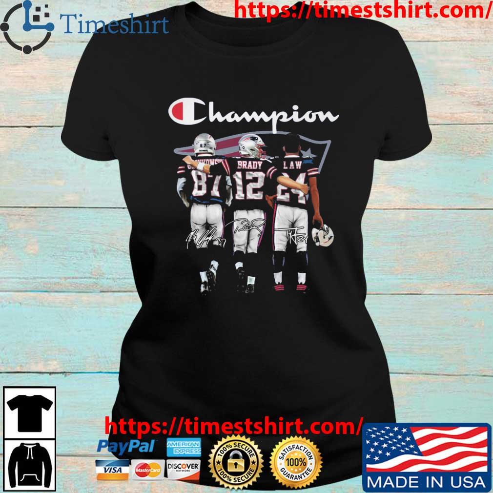 Official New England Patriots We Are The Champions Abbey Road Signatures  Shirt, hoodie, sweater and long sleeve