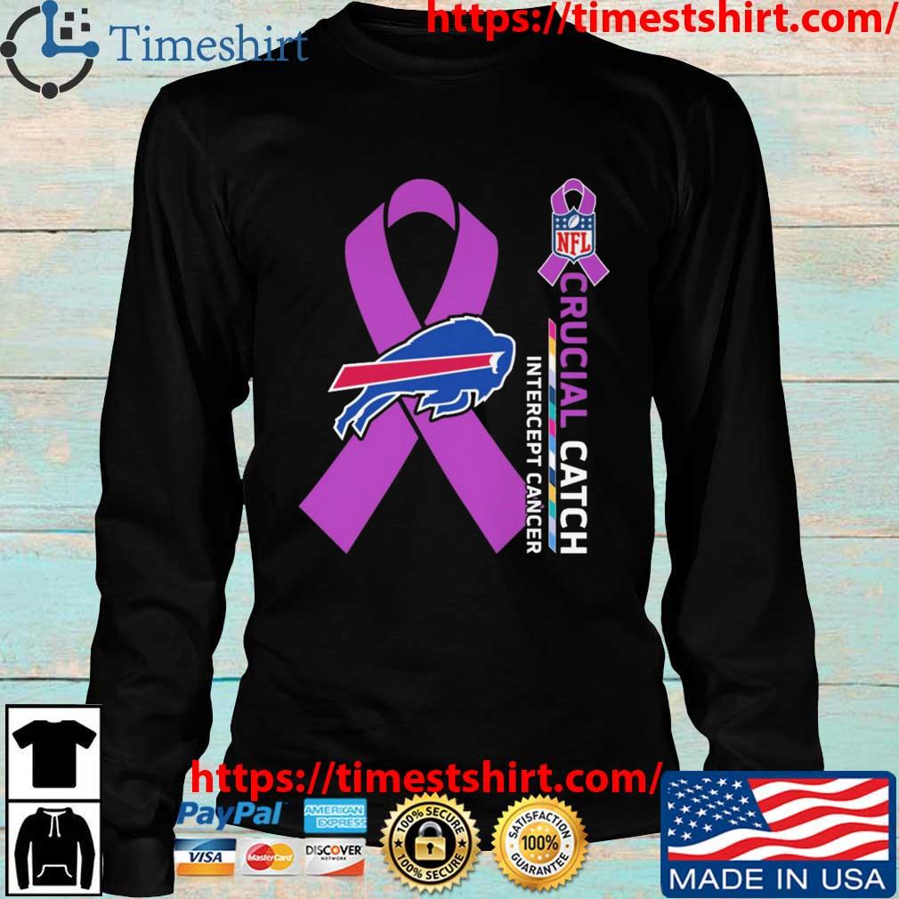 Buffalo bills intercept cancer 2022 nfl crucial catch shirt, hoodie,  longsleeve tee, sweater