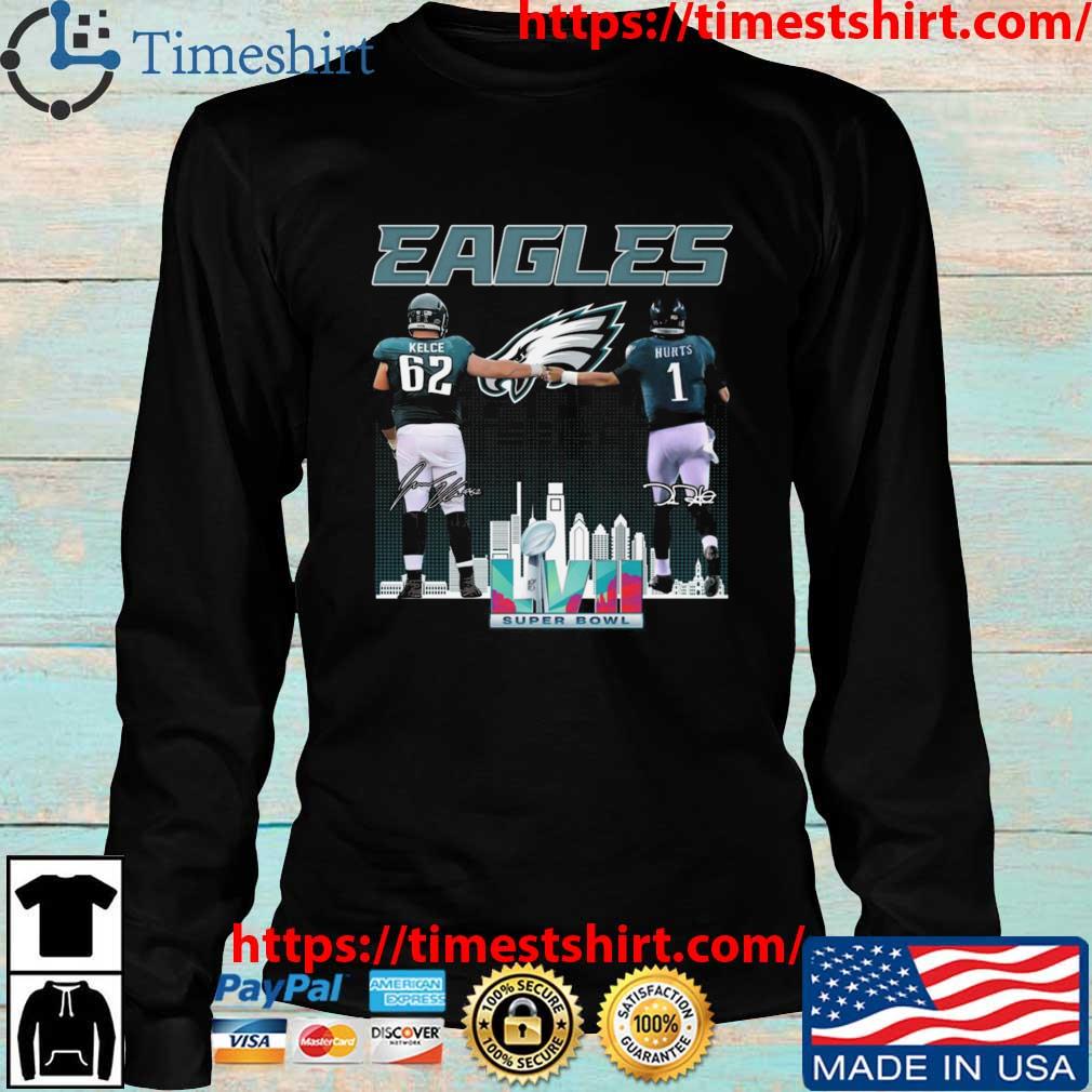 Philadelphia Eagles Jason Kelce and Jalen Hurts LVII Super Bowl 2023 shirt,  hoodie, sweater, long sleeve and tank top