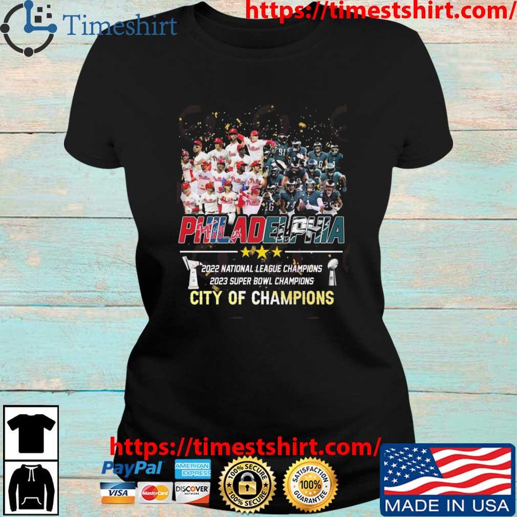 Philadelphia Phillies And Philadelphia Eagles 2022 National League  Champions And 2023 Super Bowl Champions City Of Champions shirt, hoodie,  sweater, long sleeve and tank top