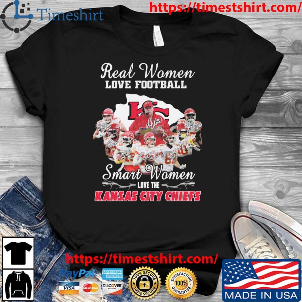 Real Women Love Football Smart Women Love The Kansas City Chiefs Super Bowl LVII Signatures shirt